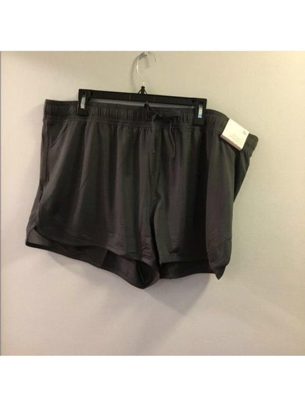 SO sporty running shorts Woman’s Juniors size 3X dark steel gray color